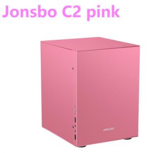 Jonsbo C2 Pink Aluminum Mini ITX MATX Computer Case USB3.0  Game Small Chassis  C2S Black HTPC ITX  Support 3.5'' HDD US