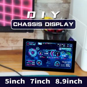 Chassis auxiliary screen HD computer hardware Aida64 temperature monitoring screen DIY portable extended small display