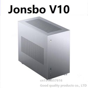 JONSBO V10 Aluminum Chassis Side Penetration Support Water Cooling Vertical Duct ITX Computer Case