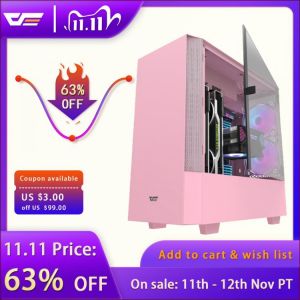 darkFlash DLV22 ITX/MATX Desktop Computer Case DIY Special-Shaped Personality Style Gaming Tempered Glass Gabinete PC Case