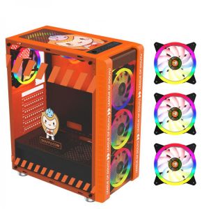 Water Cooler Game Chassis Supports ATX MICROE ATX Gaming Computer Case Host Motherboard 240mm Case RGB Light Effect for PC