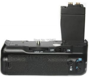 New Pro Vertical Battery Grip Pack Holder For Canon EOS 550D 600D 650D T4i T3i T2i as BG-E8 & 2pcs battery holder