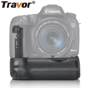 Travor Camera Vertical Battery Grip Holder For Canon DSLR Mark II 7D 7D2  EOS Battery Handle Work With LP-E6 Battery