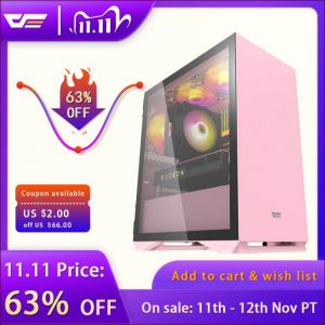 darkflash DLM22 ITX/MATX Desktop Computer Case DIY Special-Shaped Personality Style Gaming Tempered Glass Gabinete PC Case