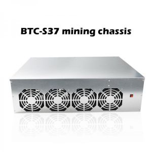 BTC-S37 Mining Chassis Combo Motherboard 8 GPU Bitcoin Crypto Ethereum Low Power Graphics card with 4 Fans 8GB RAM mSATA SSD