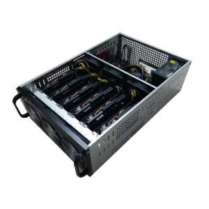 6/8 GPU Miner Mining Rig Metal Case Computer ETH/ETC/ZEC Frame Mining Rack Bitcon Miner Ethereum Kit Motherboard Case With Fans