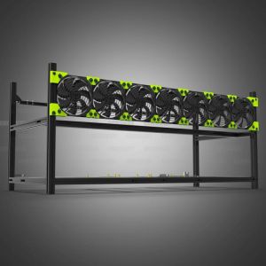 BTC ETH V3 8 GPU Miner Case Aluminum Stackable Open Empty Frame For Ethereum Mining Rig Server Rack 6/8 Card Bitcon Miner Kit