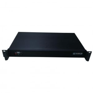 19 inch 1U250L rack-mounted server chassis 1U mini short computer case aluminium panel support MINI-ITX motherboard black