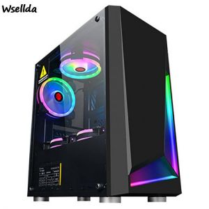 Ice Blade ATX Gaming Computer Case Fan Water-cooled Front I/O USB3 Tempered Full Side Penetration Pc Gamer Gamer Cabinet PC Case
