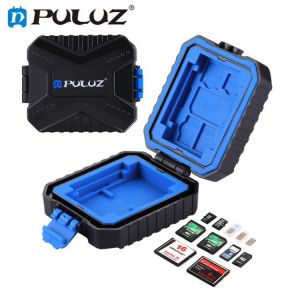 PULUZ 11 in 1 Memory Card Case Camera Memory Card Storage Box for 3*SIM + 2*XQD + 2*CF + 2*TF + 2*SD Card Waterproof Anti-fall