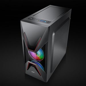 Desktop Computer Case ATX Full-view Side Transparent PC Case Support ATX/Micro ATX 155mm CPU Cooler/350mm Graphics Card For Game