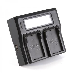 AC/DC Power LCD Dual Battery USB Charger Grip For Nikon DSLR D40 D40x D60 D3000 D5000