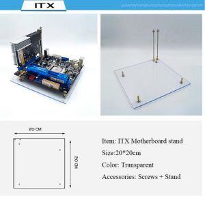 DIY Open PC Desktop Mini ITX Case Transparent Acrylic ITX Computer Case Base Stand For Computer Chassis Box Rack Frame