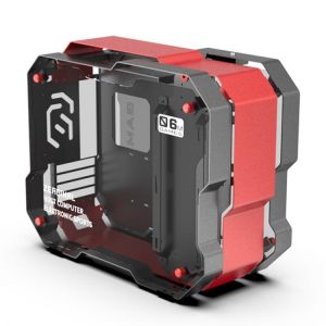 ZEAGINAL ZC-06M Mini All Aluminum Tempered Glass Desktop MATX Small Case Shaped Open Computer Case