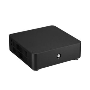 E-H60 Home Office Horizontal Cooling HTPC Chassis Slim Audio Durable Aluminum Alloy Mini ITX Computer Case Practical Gaming