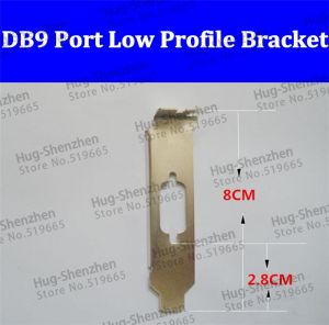 PCI PCI-E VGA DB9 Serial Com Port Low Profile Bracket for 2U DELL HP mini case 10pcs