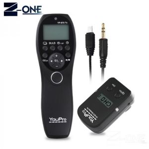 YouPro YP-870 DC0/DC2/N3/S2/E3/E2 2.4G Wireless Remote Control LCD Timer Shutter Release Channels for Canon/Sony/Nikon/Fujifilm