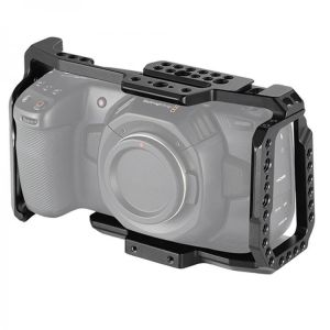 Camera Cage for BMPCC 4K 6K Blackmagic Pocket Cinema CameraVideo Film Movie Cage Quick Release Plate Microphone Flash Light