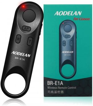 AODELAN BR-E1A Wireless Remote Control for Canon EOS R RP R5 R6 M50 M6II 77D 90D 800D 200DII 250D G5X2 G7X3; Replace Canon BR-E1