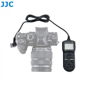 JJC Camera Timer Remote Controller for Olympus OM-D E-M1 II III E-M1III  PENF EM10 II E-PL8 Multi-Function Shutter Release Cord