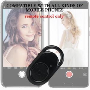 Remote Shutter Clicker Wireless Bluetooth Selfile Button Google Controller iPhone For Android iOS Samsung Tablets Trigger i U2J9