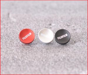 Metal Concave Surface Camera Soft Shutter Release Button For Fujifilm Fuji XT20 X100F X-T2 X100T X-T10 X20 XT3 with Rubber Ring
