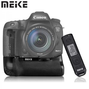 Meike MK-7DII Pro Vertical Battery Grip for Canon EOS 7D2 7D Mark II DSLR Cameras as BG-E16