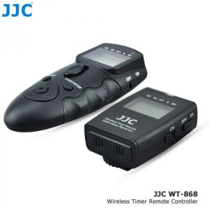 JJC RF Wireless Timer Remote Control for SONY A6300 A6500 A6000 HX50 A7M2K A7R II A7R III A7 II 2.4GHz 56 Channels DSLR Camera