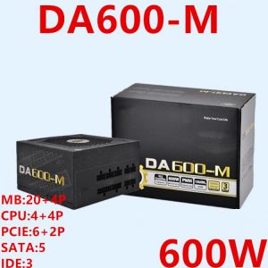 New PSU For Deepcool Brand ATX 2080Ti Full Module 80plus Bronze Desktop Computer Power Supply 600W Power Supply DA600-M