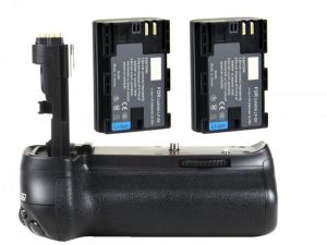 JINTU New Pro Vertical Battery Grip Pack holder for Canon EOS 90D 80D +2pcs LP-E6 batteries kit DSLR Camera replacement BG-E14