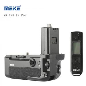Meike MK-A7RIV Vertical Battery Grip for Sony A7RIV A7IV A9II Camera Built-in 2.4G wireless remote control Works with NP-FZ100