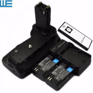 BG-E14 Battery Grip + IR Remote+ LP-E6 Battery Holder+ AA Battery Holder + 2X LP-E6 Batteries + Charger  for Canon 70D 80D 90D.