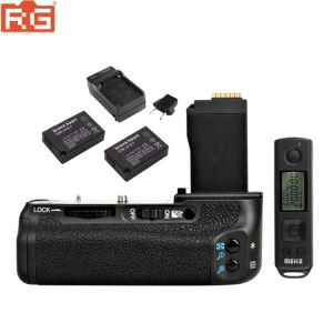 MEIKE MK-760D Vertical Battery Grip for Canon 760D 750D DSLR Camera with LCD Wireless Remote Shutter Release+LP-E17 Battery KIT