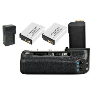 BG-E18 Battery Grip + 2x LP-E17 Battery+ LP-E17 AC Charger for Canon EOS 750D 760D T6i T6s X8i 8000D DSLR Camera.