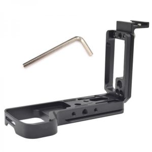 JINTU Metal Quick Release L-Bracket Plate Mount Hand Grip with Hot Shoe for Sony A9/A7R3 A7M3 DSLR Camera