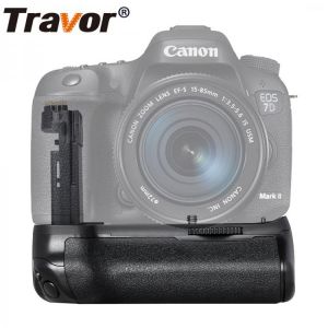 Travor vertical battery grip for Canon 7D Mark II 7D2 DSLR Camera as BG-E16 work with LP-E6 Battery or 6 Pieces AA Batteries