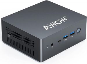 Mini PC Windows 10 Pro AWOW Mini Desktop Computer Intel Celeron J4125 8GB DDR4, NVMe M.2 128GB SSD Triple Display 4K@60Hz,WiFi,HDM