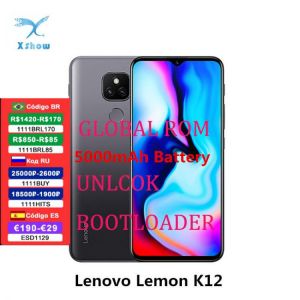 Lenovo Lemon K12 Smartphone 4GB RAM 64GB ROM 6.5inch 20:9 5000mAh Snapdragon 460 Octa Core 48MP Camera  OTG Mobile Phone