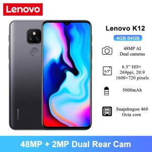 all in one place טלפונים סלולרים Lenovo K12 Android 10 Smartphones 6.5&#x27;&#x27; 4GB 64GB Snapdragon 460 Octa Core 5000mAh Battery 48MP AI Rear Camera Mobile Pho