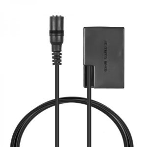 Andoer DR-E18 LP-E17 Dummy Battery Pack Coupler Adapter with DC Male Connector for Canon