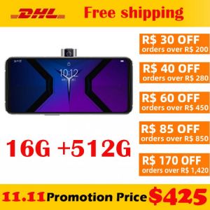 Global ROM New Lenovo Legion 2 Pro 5G Cell Phone 16G RAM  512G ROM Snapdragon888 6.92inch 144Hz AMOLED 64.0MP NFC 5500Mah 45W