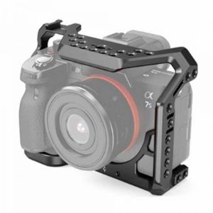 A7S3 DSLR Camera Cage Rig A7SIII Protective Case Extension Bracket Arri Cold Shoe Form-fitting for Sony Alpha 7S III Stabilizer