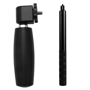 1 Pcs Time Rotation Handle Selfie Stick Bracket & 1 Pcs Extension Rod Aluminum Monopod Selfie Pole