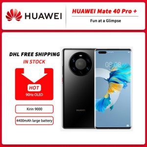 DHL Free HUAWEI Mate 40 Pro + 5G MobilePhone 6.76 inch 90Hz OLED Kirin 9000 Octa Core EMUI 11 Reverse Charge Wi-Fi 6+ NFC