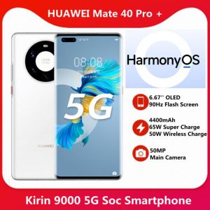 In Stock Huawei Mate 40 Pro + Plus 5G 256GB SmartPhone 6.76'' Kirin 9000 5nm Crafts Bluetooth 5.2 65W SuperCharge NFC