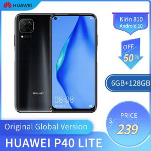 Original Global HUAWEI P40 Lite 6GB+128GB Kirin 810 Smart Phone 48MP Camera 16MP Front camera  6.58 Inches Android 10 Smartphone