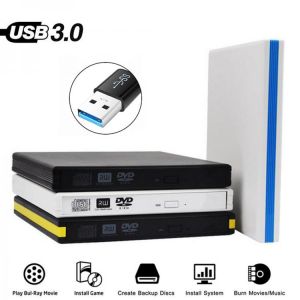 External USB 3.0 High Speed Slim DVD Burner Optical Drive For Windows XP/7/8/10 Laptop MAC OS Any laptop desktop