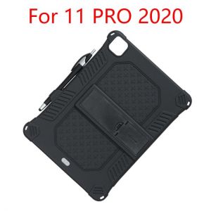 for iPad 11 PRO 2020 Tablet Case Upgraded Silicone Case Protective Case Anti-Fall with Tablet Stand and Capacitor Pen