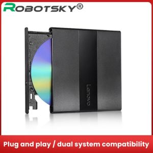 USB 3.0  DVD External burner Lenovo DB75Plus CD Burner Driver 8X Read Write Drive DVD Player For Notebook Desktop PC General