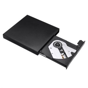 Slim External Optical Drives DVD CD Drive Burner Reader For Windows 07/08 Laptop PC Frosted shell Player USB Cable Laptop PC